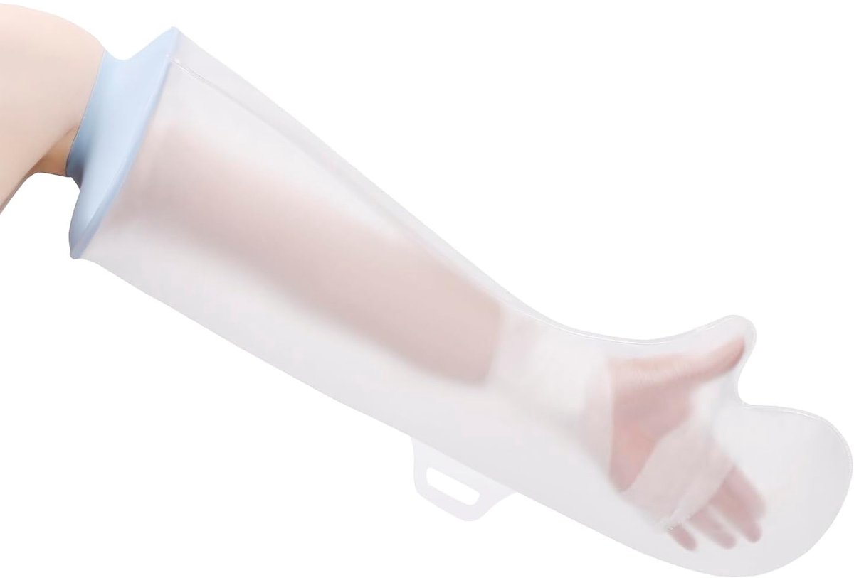 Gipsbeschermers Volledige Arm voor Douchen, Herbruikbare Gips-, Verband- en Pleisterbeschermer, Waterdichte Bescherming voor Korte Arm, Elleboog, Pols, Hand, Vinger