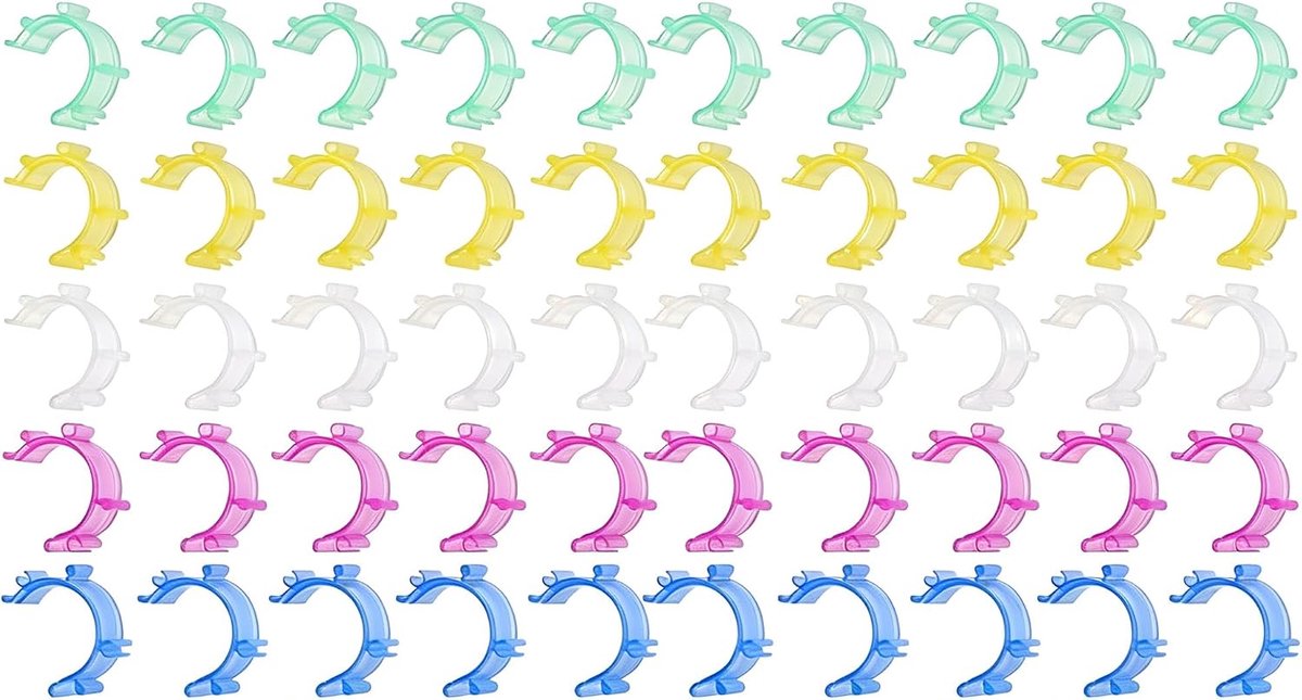 plastic houderklemmen, kleurrijke draadclips Gereedschap voor spoelorganiserend accessoire Voorkom dat staarten afwikkelen Geen losse uiteinden of draadstaarten