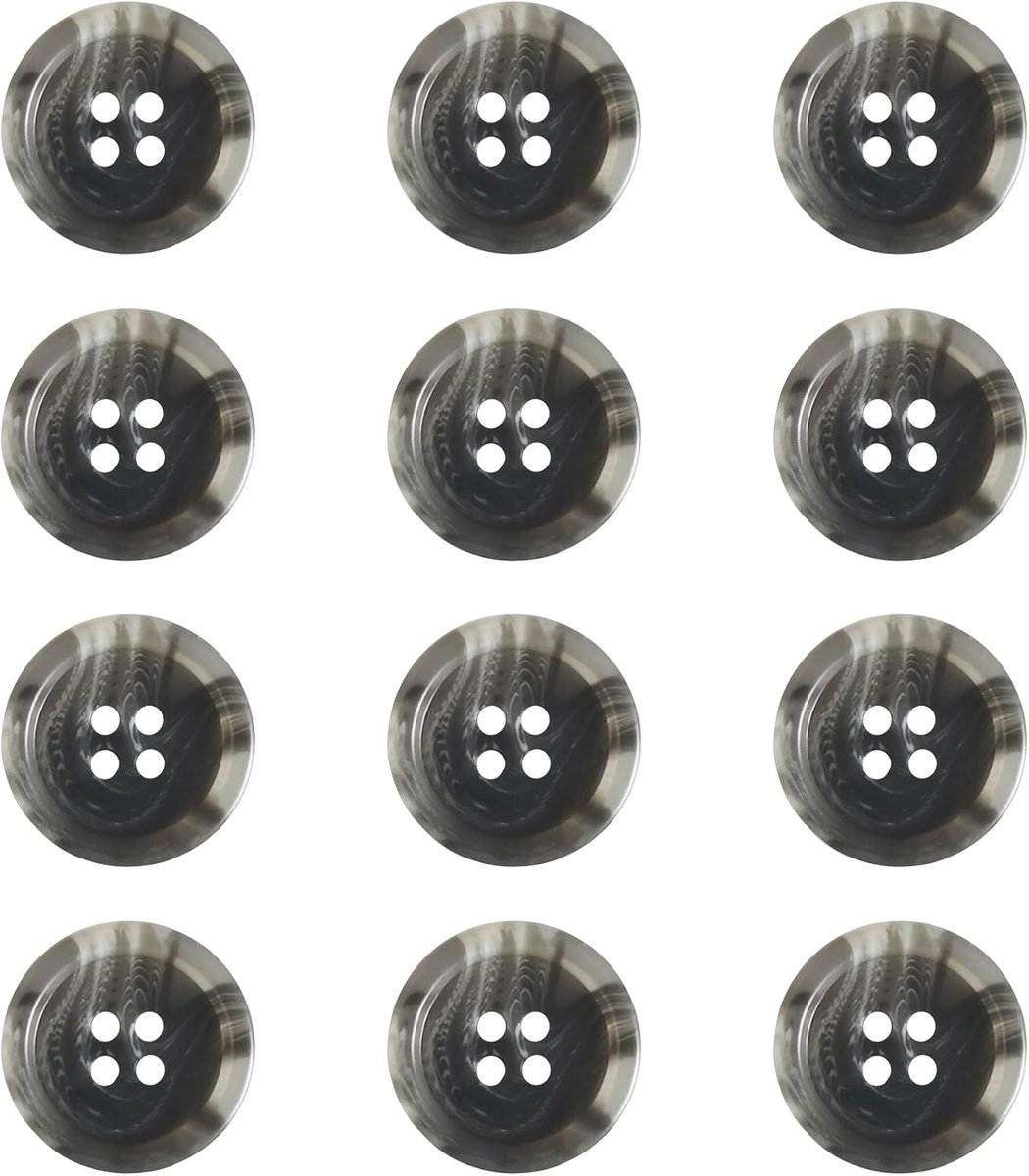 Knopen om Zelf te Naaien, Knutselen (Grijs 30 mm) | Nieuwigheid vintage stijl grote schildpad knoop blazers voor knutselen, decoratieve jas knopen shirts vrouwen