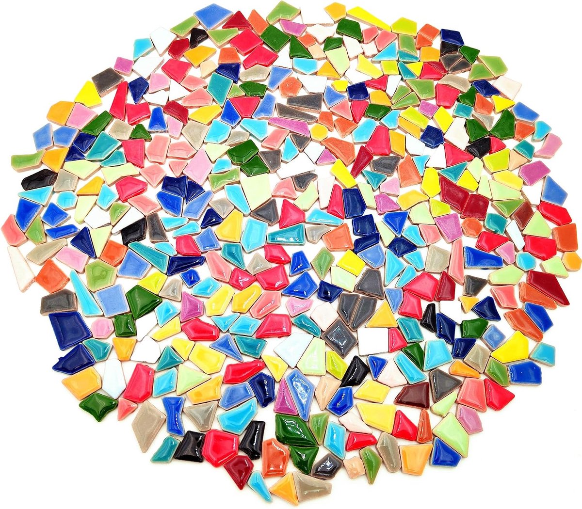 Mozaïektegels, 0,5 x 2 cm kleine mozaïek stukjes stenen voor doe-het-zelf mozaïek maken ambachtelijke hobby-kunst thuis wanddecoratie (mix kleur)