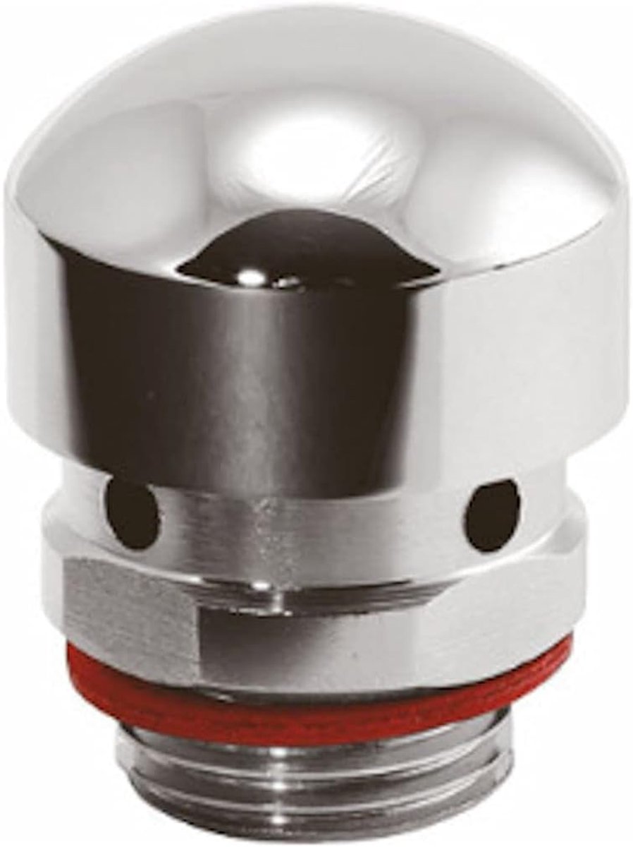 tecuro -58772- Pijpbeluchter 1/2 inch AG, messing verchroomd