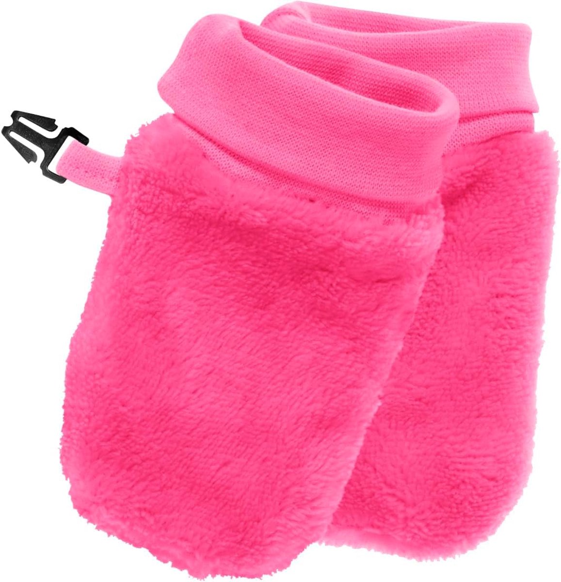 Unisex baby knuffel-fleece wanten handschoenen, pink, één maat