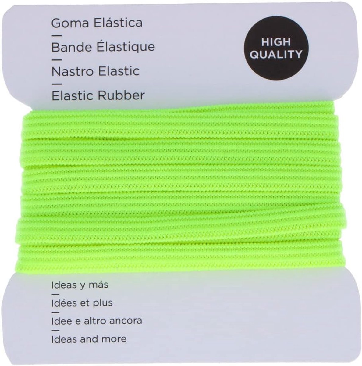 rubber, neongeel, 5,3 mm, 3 m.