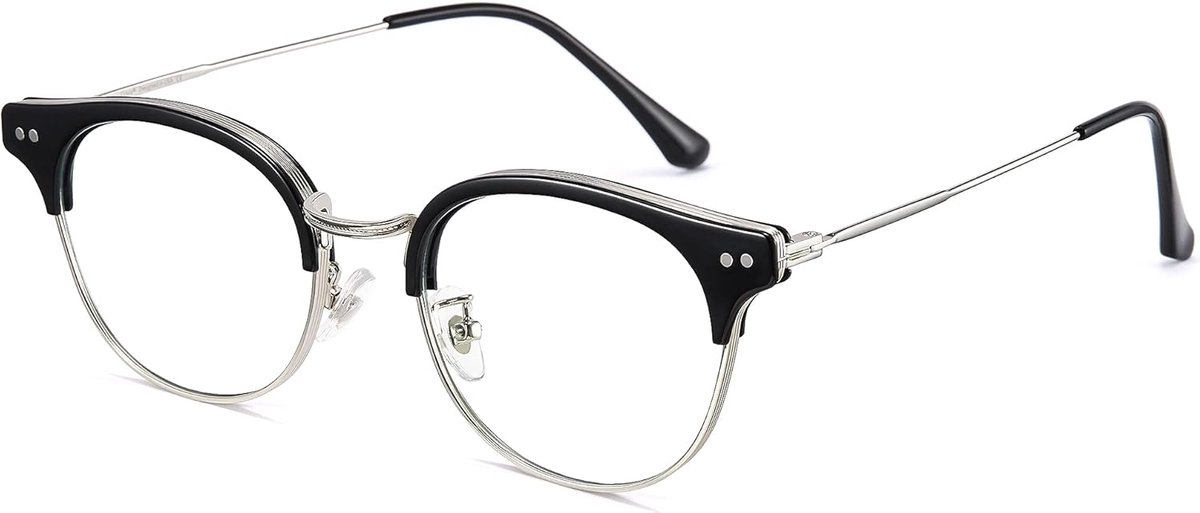 Blauw Licht filter Bril Dames met Kattenoog, Ronde Fashion Vintage Bril Zonder Recept, Anti Schadelijk Blauw Licht UV400 van Mobiele Telefoon, Computer