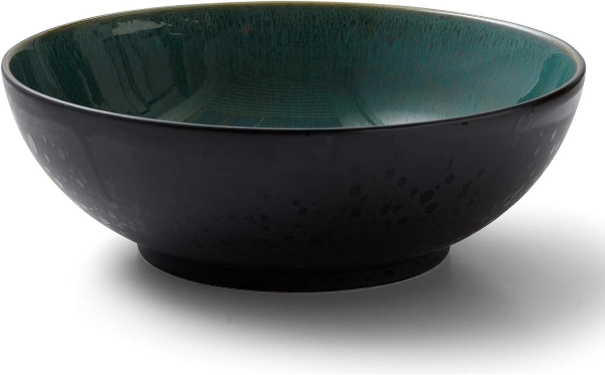 Saladekom Dia. 30 x 10 cm Zwart/Groen