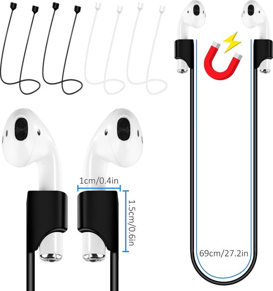 siliconen band voor anti-verlies draadaccessoires voor sport oortelefoon sleutelhanger — afbeelding 5