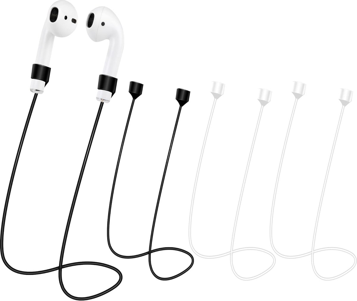 siliconen band voor anti-verlies draadaccessoires voor sport oortelefoon sleutelhanger