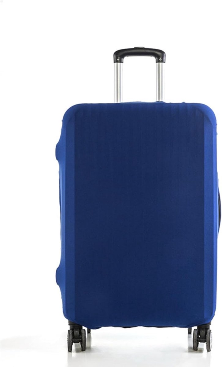 Bagagehoezen voor koffer, elastische wasbare stretch kofferbescherming, bagagehoes (Blue, L)