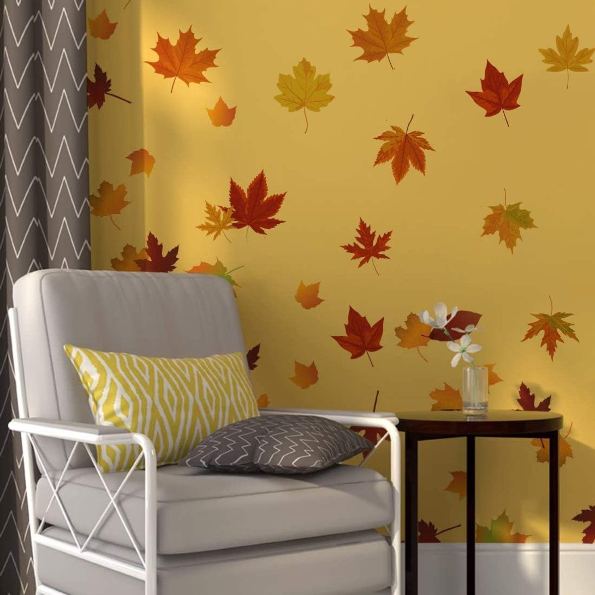 Maple Leaf Wall Art Stickers Herfst Bladeren Vallende Muurstickers voor Woonkamer Slaapkamer Kwekerij Kinderen Muur Decor