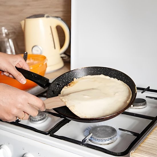 2 stuks pannenkoekendispensers, pannenkoekenspatel, spatel voor gehaktham, beukenhout, voor pannenkoeken, pannenkoeken en pannenkoeken — afbeelding 3