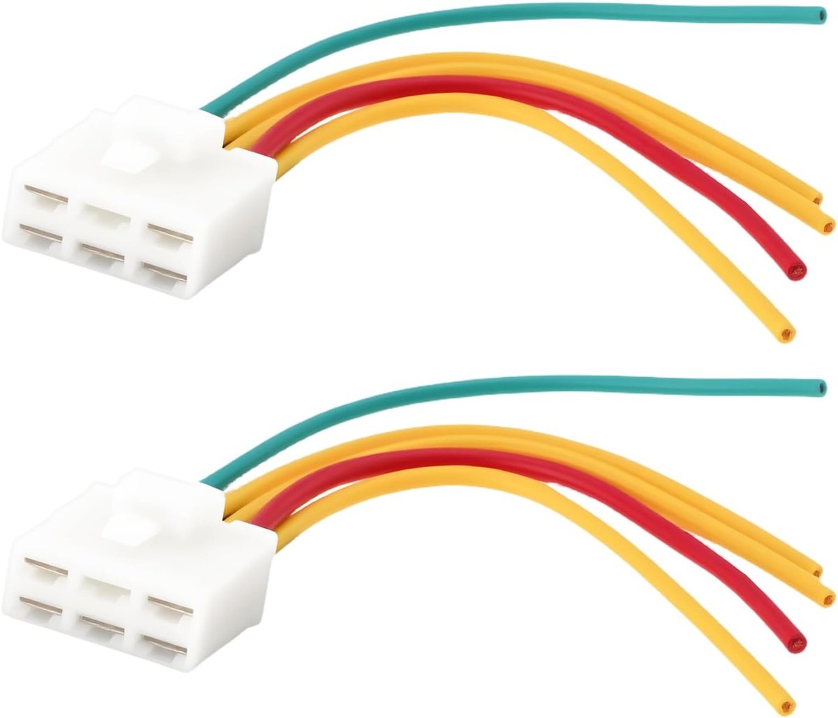 2Pcs 5Pin Regulator Rectifier Plug Wiring Compatible with AMAHA YZF R6 R6S FZ6 FZ-6 FZ6R 15cm