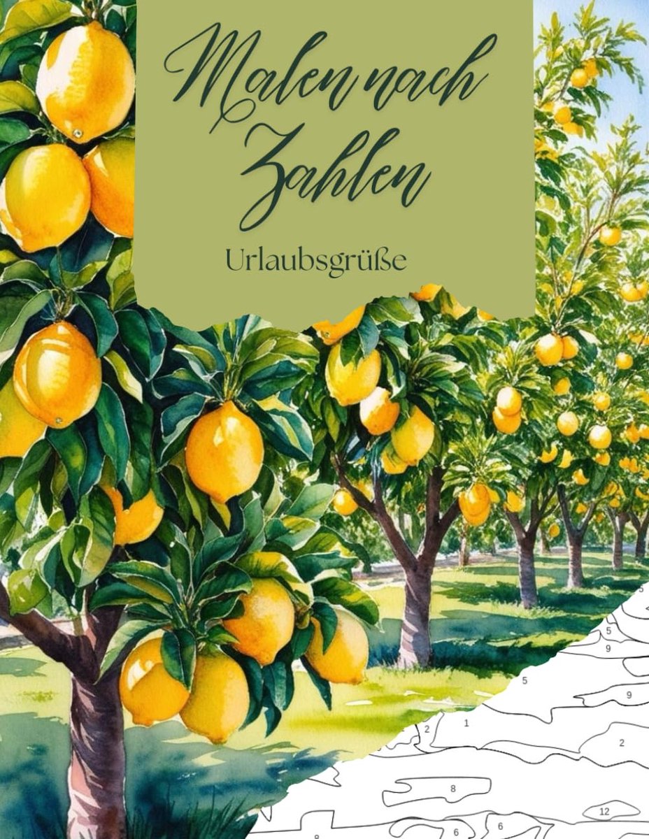 nach Zahlen Malbuch für Erwachsene: ein Ausmalbuch mit 16 kreativen Urlaubsbildern für die perfekte Me-Time, um Stress abzubauen, dich zu entspannen sowie für deine Achtsamkeit, Geschenkidee