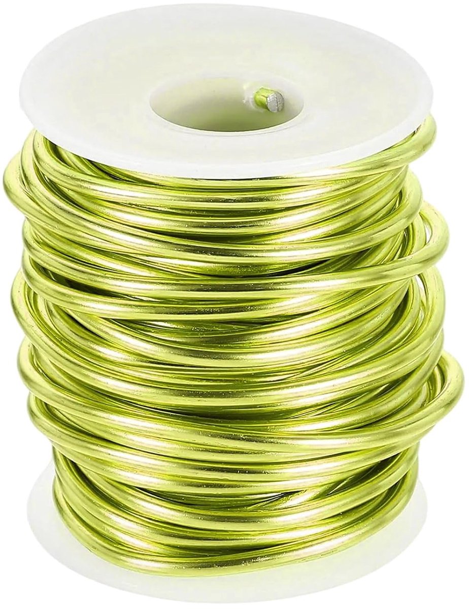 Draad, 9 gauge aluminiumdraad, 3,0 mm x 10 m (d x l), flexibele buigzame aluminiumdraad, metaal, sieradendraad, bloemendraad voor sieraden, modelleren, knutselen, doe-het-zelf
