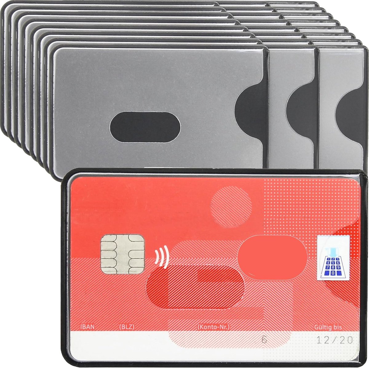 RFID NFC Blocker Beschermende Cover - Card beschermhoes voor creditcards, Transparante Front