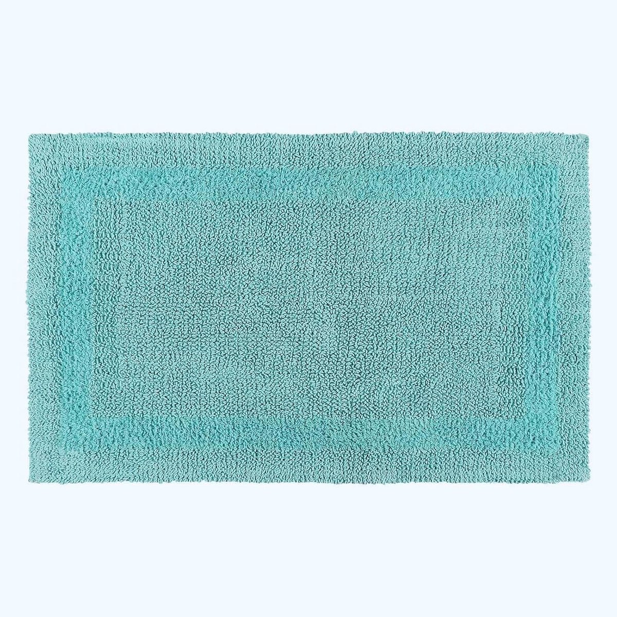 Grote badmat Aqua, XXL badmat 70x120 cm, katoenen badmat premium met omkeerbaar design