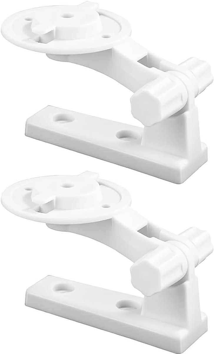 2 stuks muurbeugels compatibel met Tapo, ringvormige pan-tilt binnencamera, 180° verstelbare muurbeugel, eenvoudige installatie, geen gaten nodig