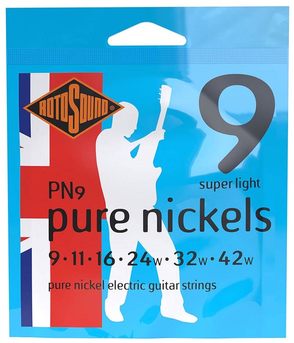 Rotosound PN9 Pure Nickels Snarenset Elektrische Gitaar 9-42