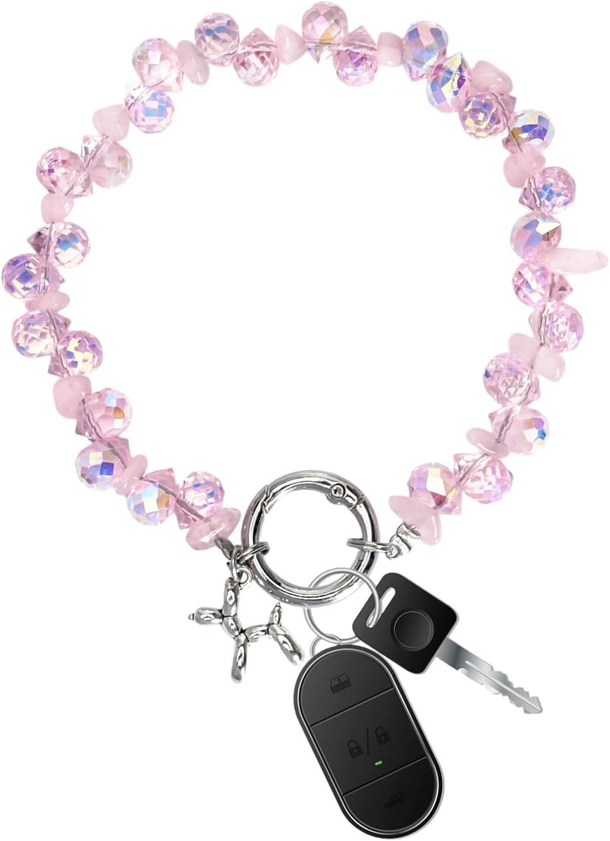armband, tashanger voor tas, bedels, autosleutelhanger, schattige parels, glitter, sleutelhanger voor vrouwen en meisjes