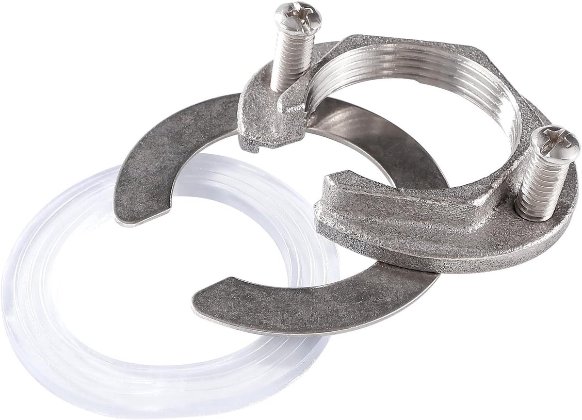 31mm Kraanbevestigingsmoerenset, Kraanbevestigingsonderdeel, voor Keuken, Badkamer- en Huishoudelijke Warm, Koudwaterkranen, Roestvrij Staal