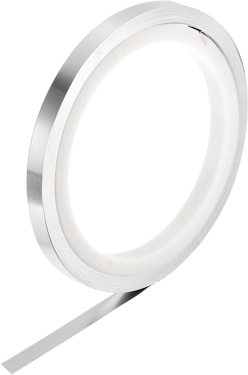 1 stuk pure nikkelplaat, nikkelplaat 99,6% zuiver, nikkelband 0,008 inch x 0,31 inch x 196,9 inch (0,2 x 8 x 5000 mm) nikkelanode voor wetenschappelijke galvanotechniek