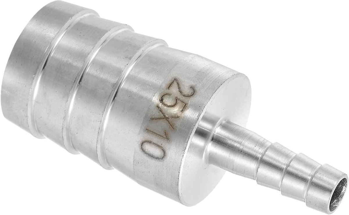 Slangverloopstuk, 1 inch tot 3/8 inch, buisschroefverbinding, 304 roestvrij stalen slangschroefadapter voor vacuümsystemen, industriële buisverbindingen, zilver
