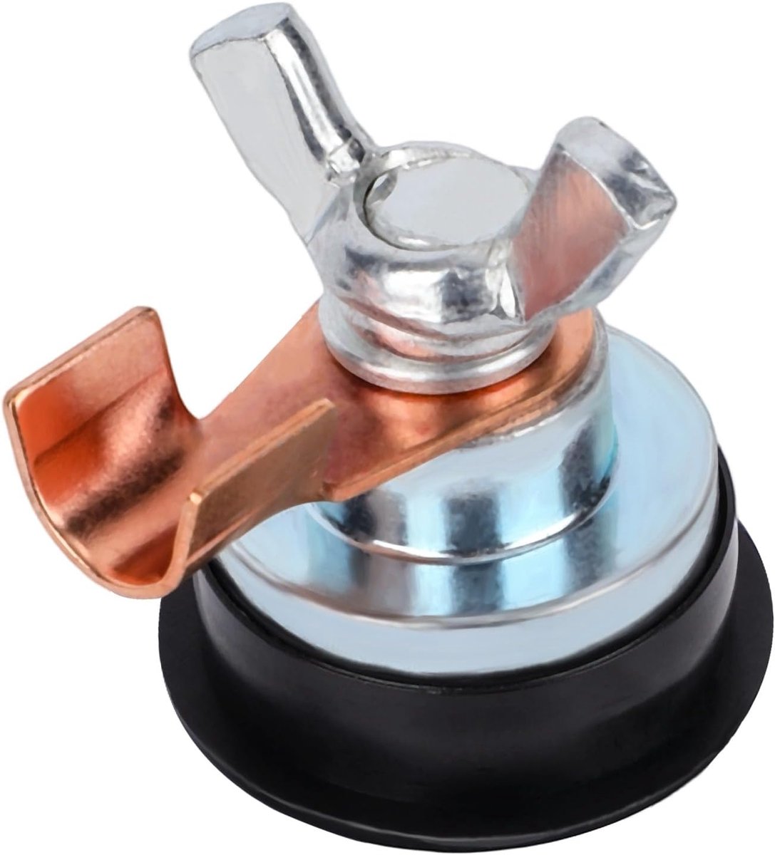 1 st Magnetische Aardingsklem voor Lassen, Verstelbaar Magneetlasondersteuningsklemgereedschap Multifunctionele Zuiglasaccessoires voor Metalen Palen Leuningen