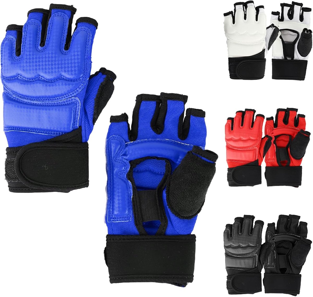 Bokshandschoenen voor kinderen van 3-12 jaar, bokshandschoenen, blauw, XS | Bokshandschoenen, karate-handschoenen, MMA Aekwondo, training, vechtsport, Muay Thai