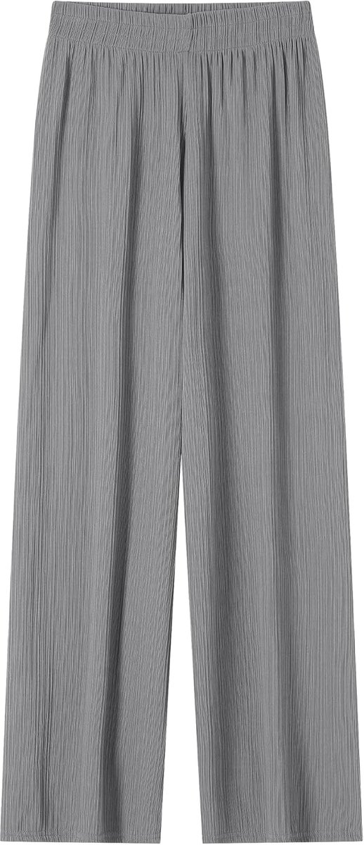 Elegante zomerbroek voor dames met wijde pijpen en elastische tailleband, comfortabel, stijlvol en veelzijdig voor elke dag