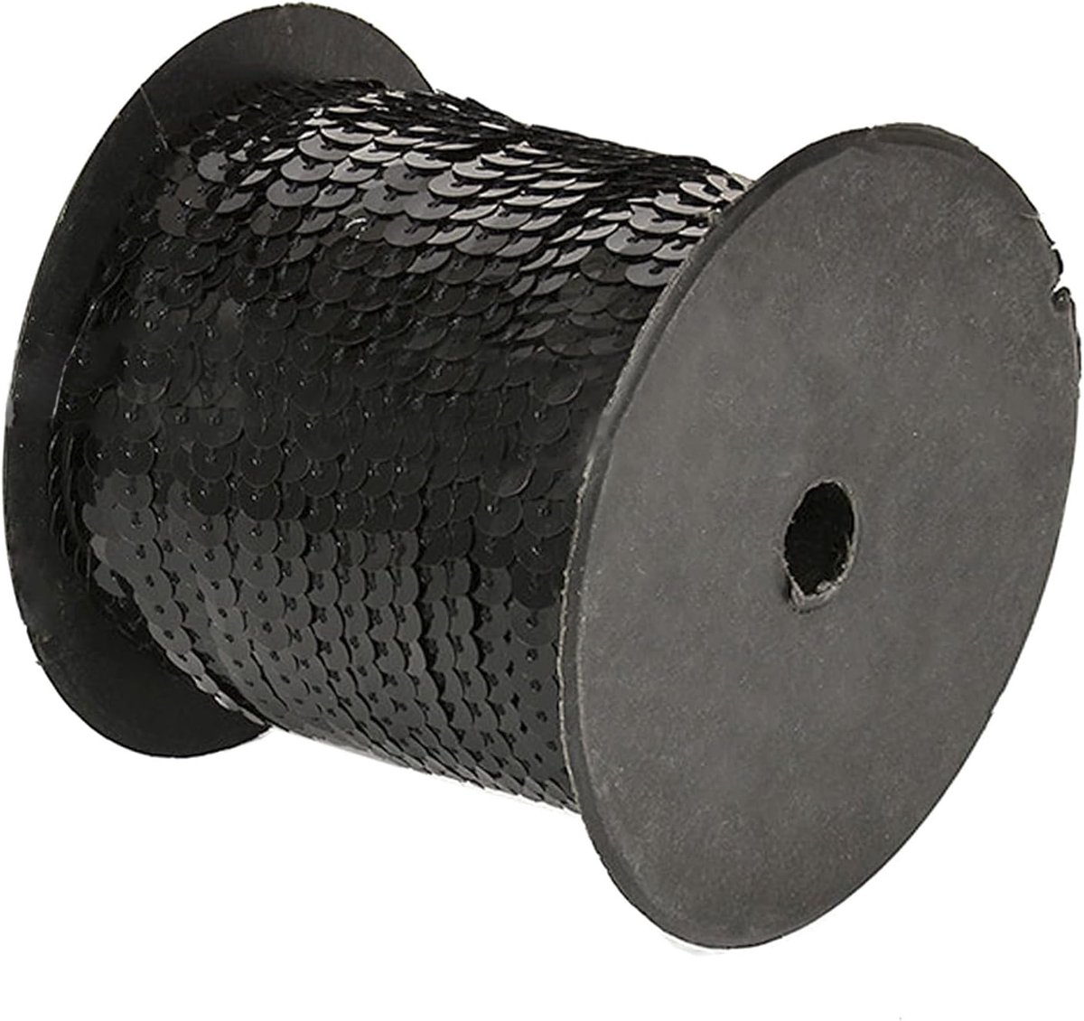 paillettenlint, zwart, decoratie, accessoires, paillettenband om op te naaien, voor kostuums, doe-het-zelf handwerk, tas, masker, schoenen en hoeden, 90 m