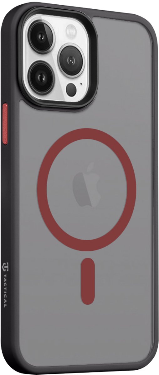 Tactical Magforce hoesje - Geschikt voor iPhone 13 Pro Max - Black/Red