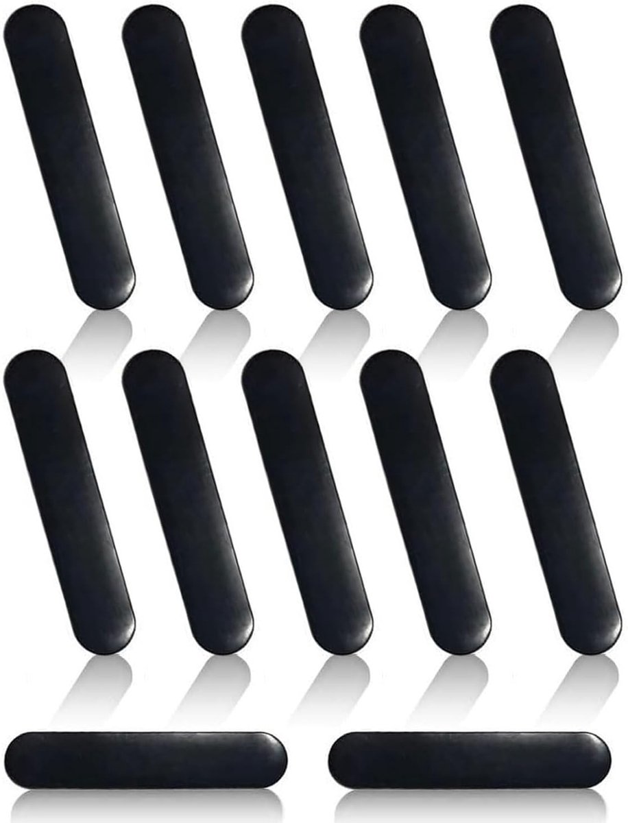 Loodband voor tennisracket, 12 stuks 5 g loodband, zelfklevend, golf, verhoging van het tegengewicht, zwarte pickleball peddel, loodband, loodband, zelfklevend ter bescherming van de