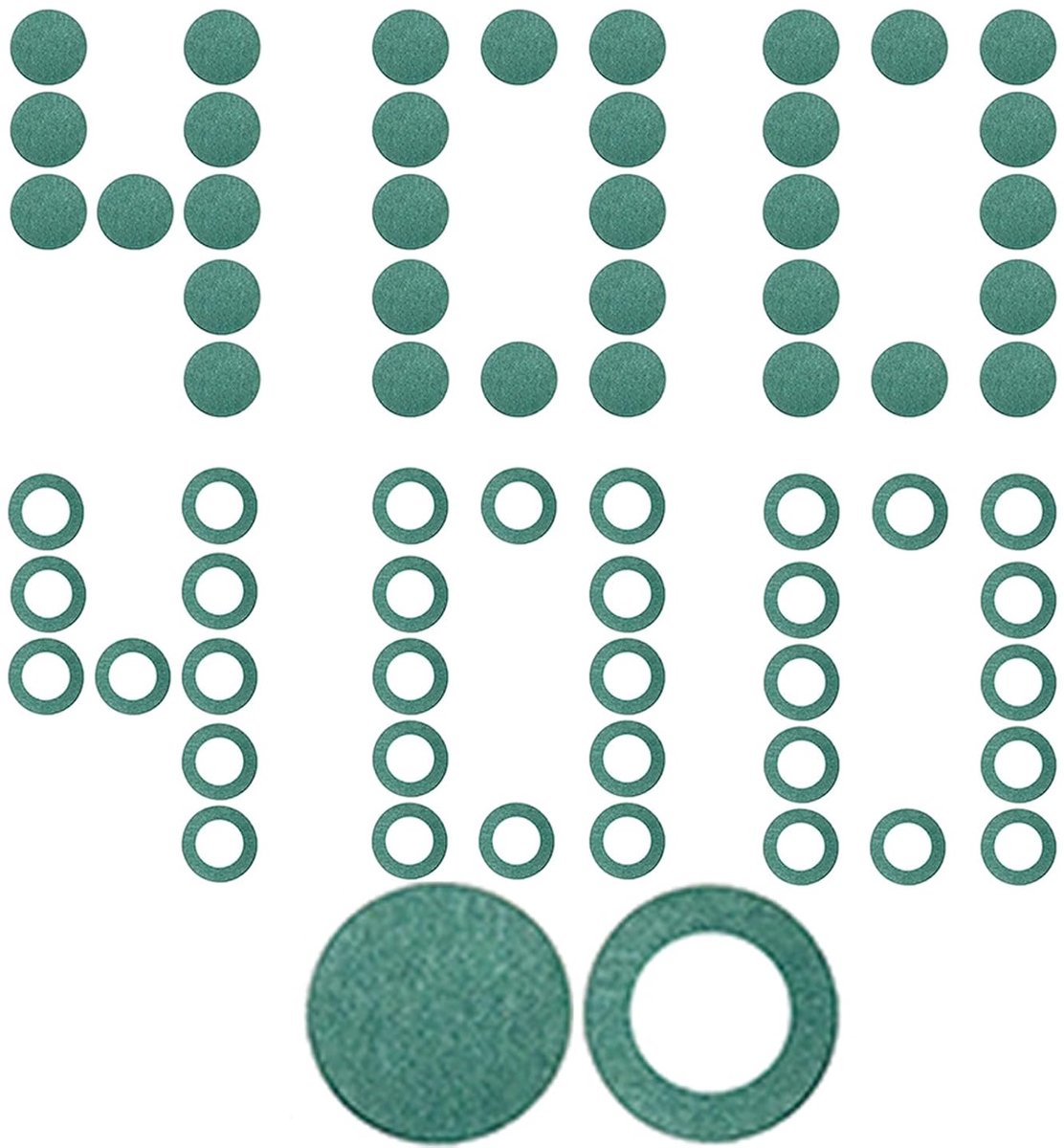 800 stuk 18650 batterijisolatoren, zelfklevend, pluspool, isolatieringen, batterijen, condensatorverpakking, isolerend (bevat 400 holle ringen + 400 massieve ringen)