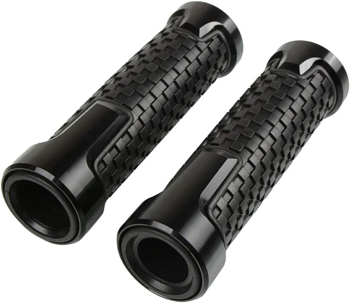 2 stuks 22 mm 7/8 inch motorfiets handvatten universeel voor CB500X CB500F CBR500R CB650R CBR650R CB400/X/F CB599 CBR600 F2 F3 F4 F4i CBR900RR CB150R - zwart