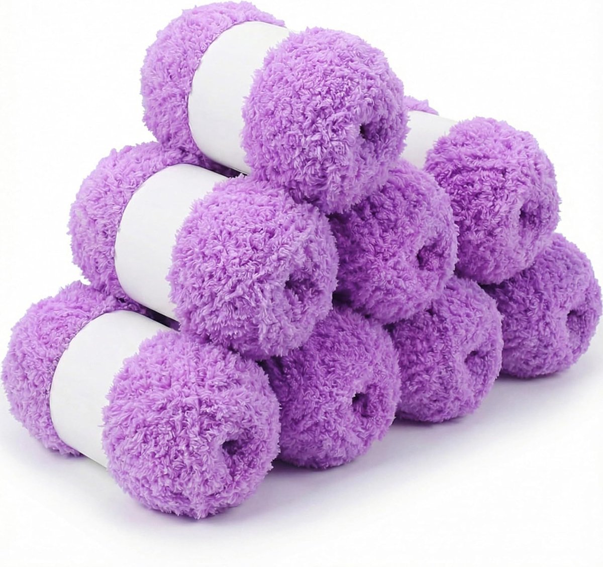 garen, set van 8 x 50 g, grof garen voor handbreien, dikke pluizige wol, zachte dikke wol voor gehaakte dekens, sjaals, hoeden, speelgoed, doe-het-zelf projecten (8 stuks