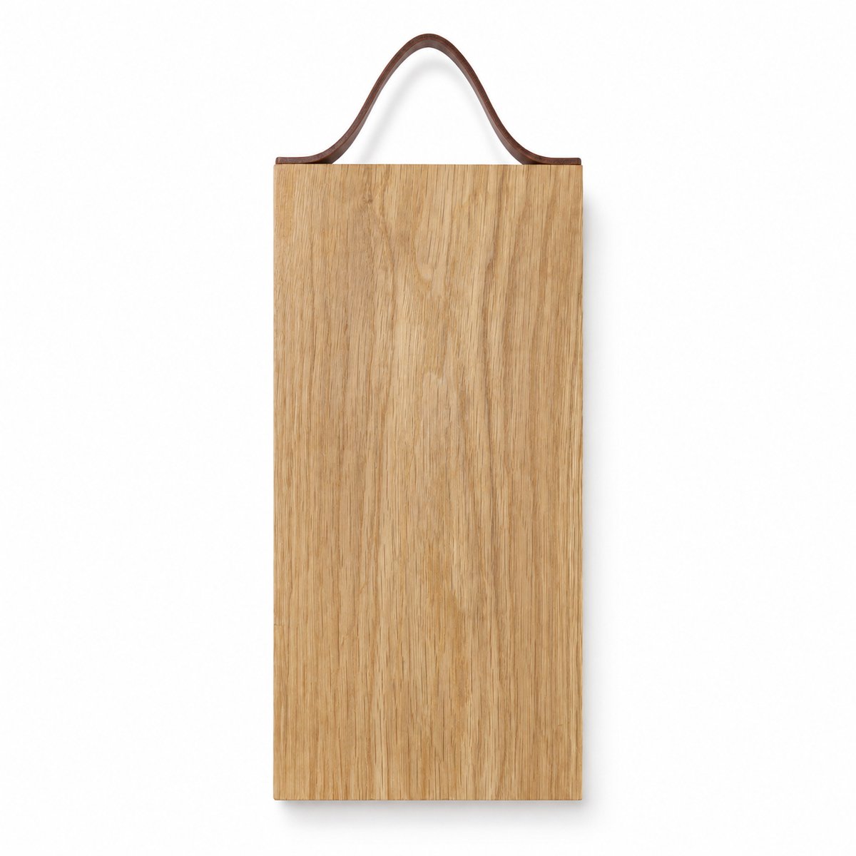 Luxe Borrelplank met Leren Handvat – Geolied Eikenhout – Serveerplank en Kaasplank – 33 x 16 cm
