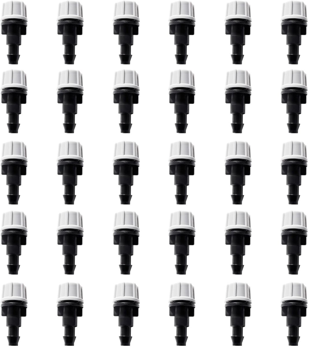 Micro Drupps voor 4/7 mm Druppelslangen, Druppelsysteem Irrigatiesproeier, Waterirrigatie-Emitter, voor Tuin, Gazon, Grijs