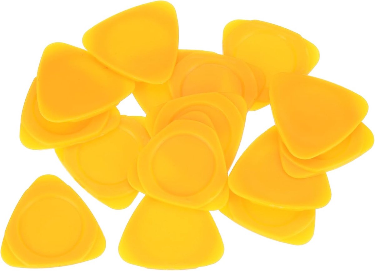 Pry Openingsgereedschap, kunststof, geel, 2,5 mm dik, voor mobiele telefoon, pc, tablet, laptop, lcd-beeldschermreparatie, gitaarplectrum, 15 stuks