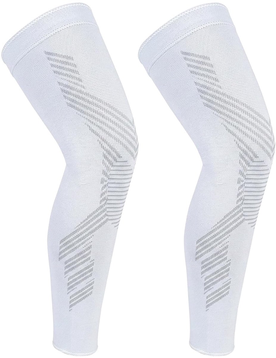 1 Paar Knie- en Beenmouwen, Kniebrace voor Vrouwen/Mannen Elastisch en Ademend Compressie Kniebandage Sport, antislip Kniesteun voor Kniepijn Hardlopen Voetbal sport Meniscusscheuren ACL