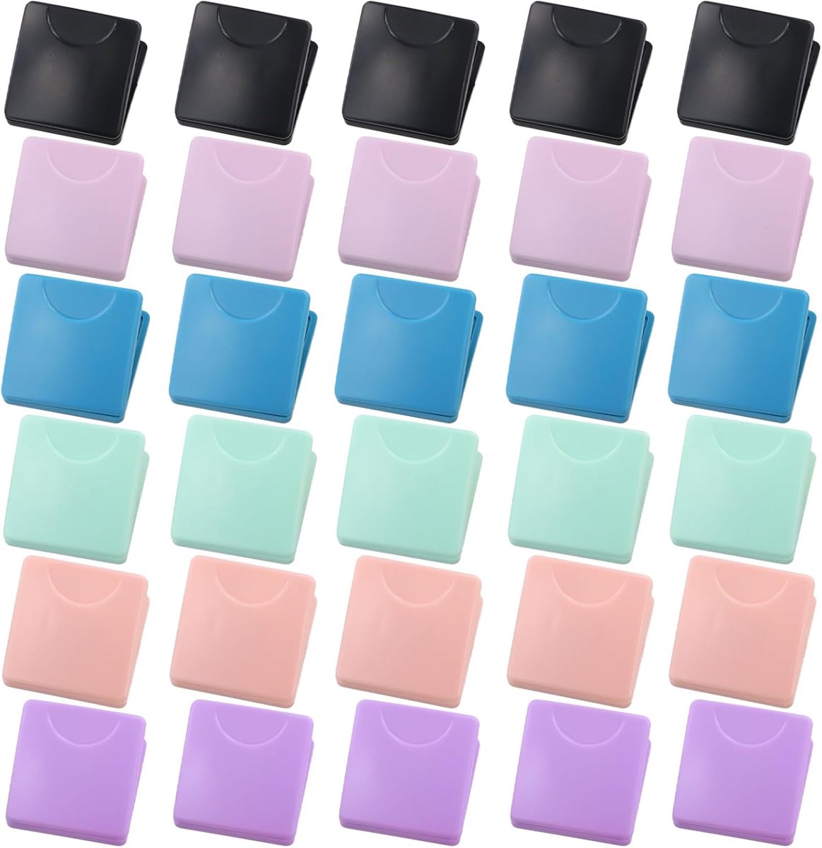 Magnetische metalen klemmen, meerkleurig, 30 stuks whiteboard-koelkastmagneten, notitieclips, extra sterke magneetclips, multifunctioneel, voor school, keuken, thuis, kantoor