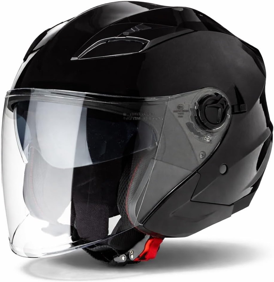 Calobra Jethelm met Zonnevizier en vizier | Scooter helm Motorhelm | Snorfiets & Brommer | ECE 22.06 voor Dames en Heren | in XS-XXL