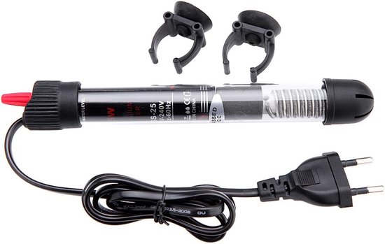 Aquariumverwarming 60l, 220V-240V, met temperatuurindicator verwarmingsstaaf voor vistanks en aquarium, draadlengte 80 cm (50W)