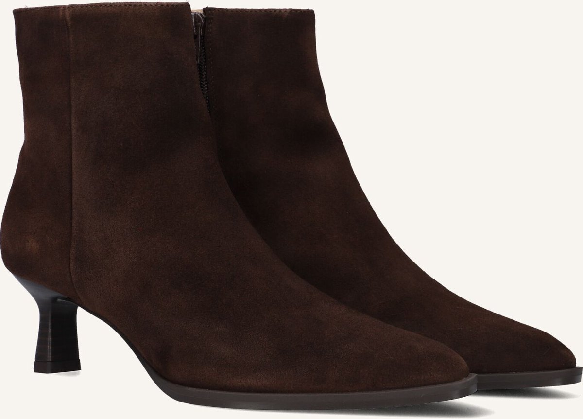 Unisa Lombas Enkellaarsjes - Enkelboots met rits - Dames - Bruin - Maat 38