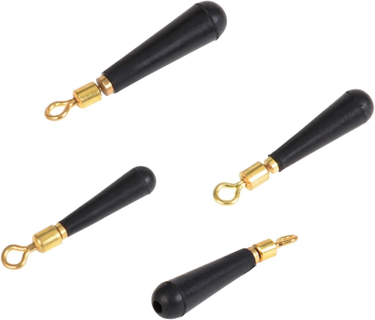 Rubberen stopper Angel Visserij Bobber Stopper Roll Koperen Hoofd Drift Float Plug Visgerei Maat S 100 stuks