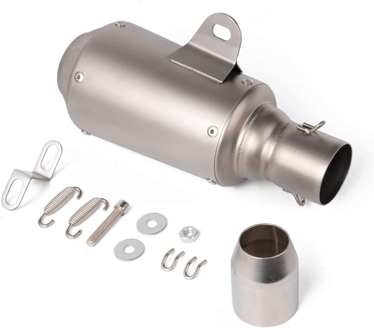 38-51mm Universele Motorcycle Korte Uitlaatdemper past op de Meeste Motorfietsen, Off-Road Motorfietsen, Scooters, ATV Racing Dirt Street Bike Motocross
