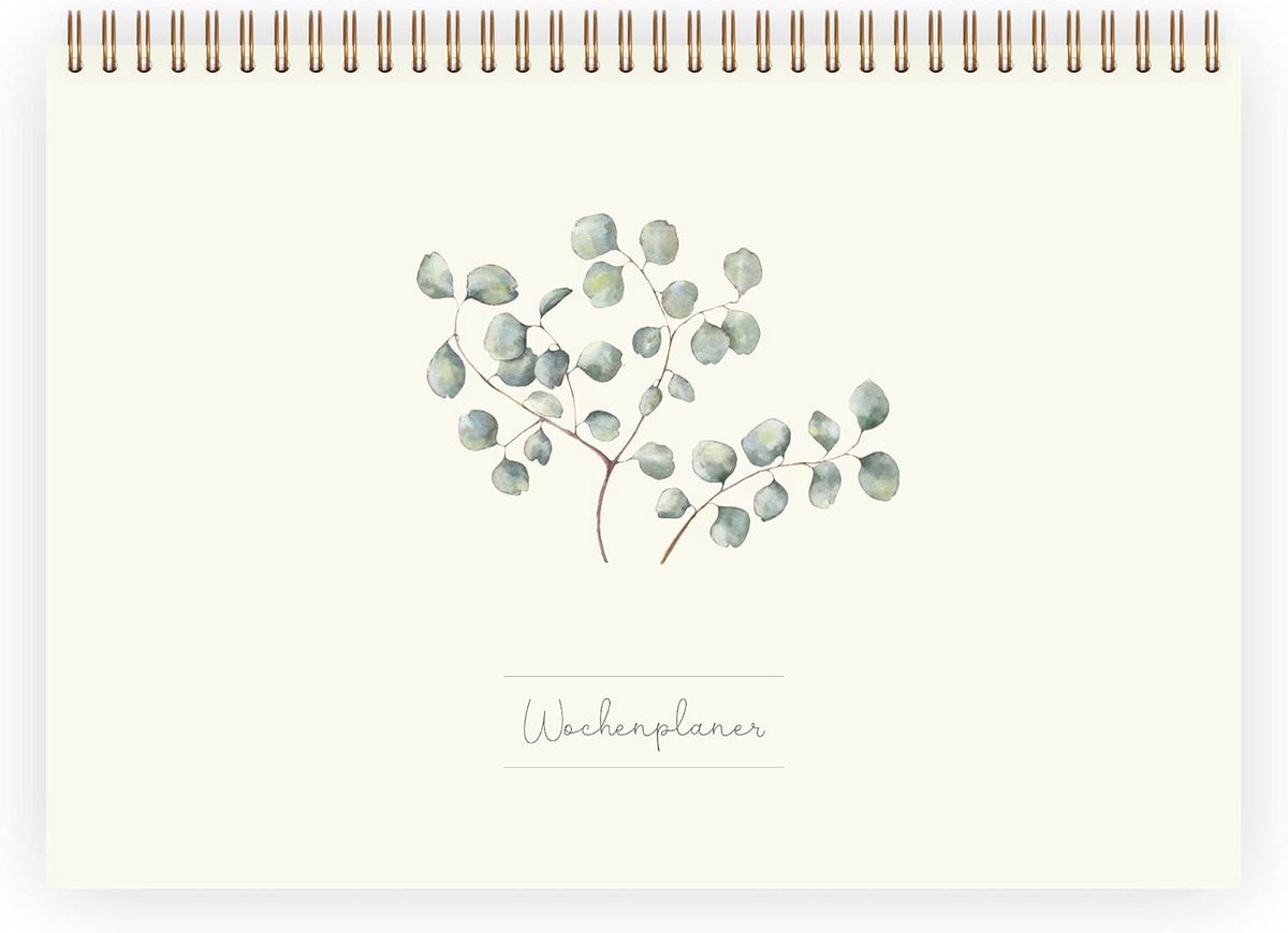 777 weekplanner eucalyptus DIN A4, voor taken, afspraken en projecten