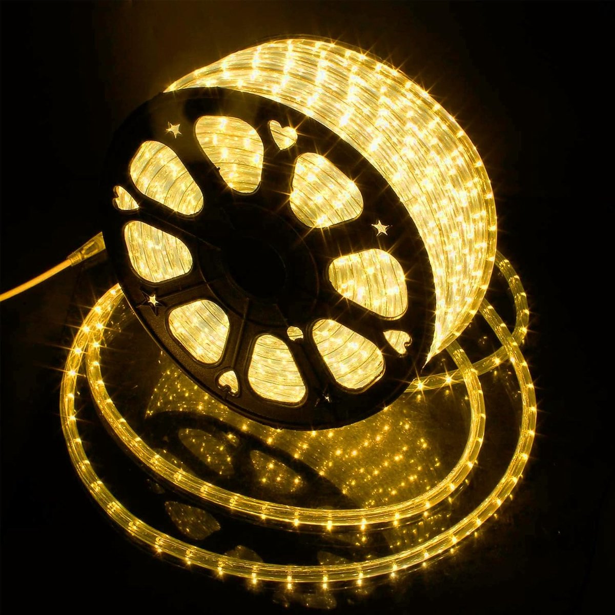 Led-Lichtslang Voor Buiten, 30 Meter Lichtstrip 1080 Leds, Waterdicht, Voor Binnen en Buiten Voor Kerstmis Hek Dak Decoratieve Verlichting, Ip65, Warm Wit | Lichtsnoer slang 3100K lichtslangen voor tuin Kerstmis decoratie hek dak verlichting