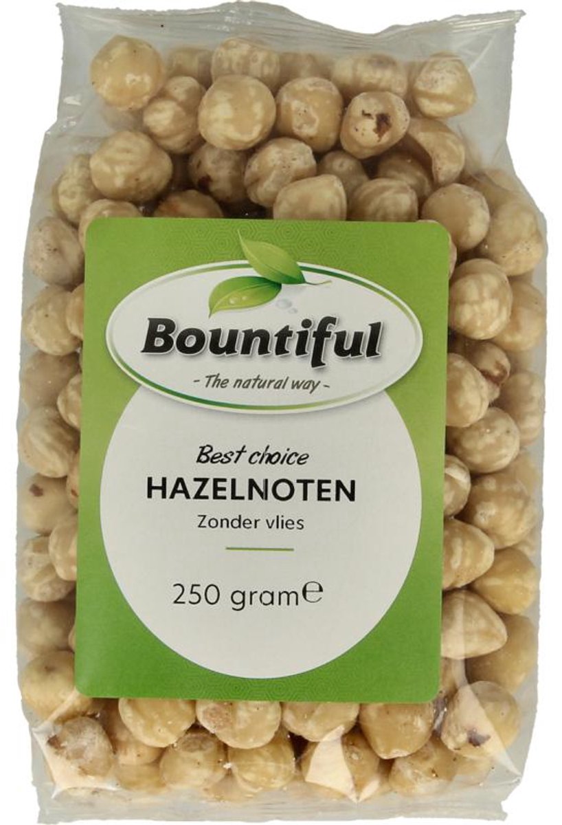 Bountiful Hazelnoten blank 250 gram