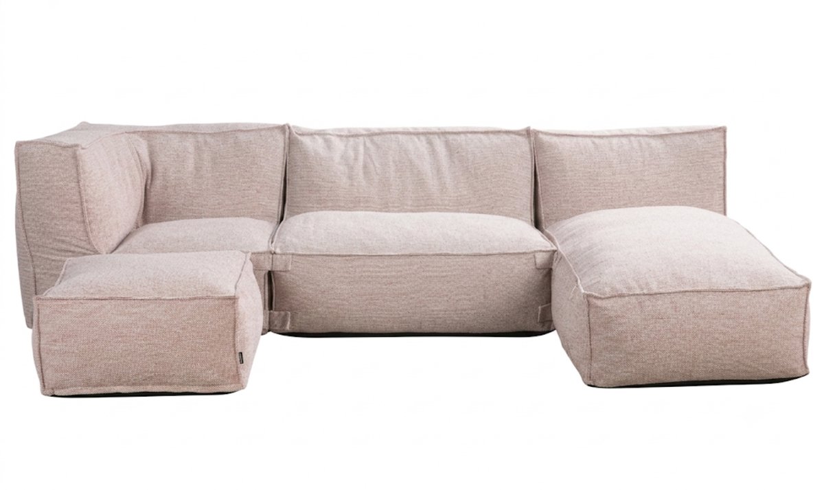 Outdoor Lounge Set L Kiki Zacht Rood