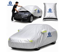 Autohoes L Zilver – Waterdicht & Weerbestendig – Beschermhoes voor Auto – Universele Pasvorm – Bescherming tegen Regen, Zon & Stof – 81830