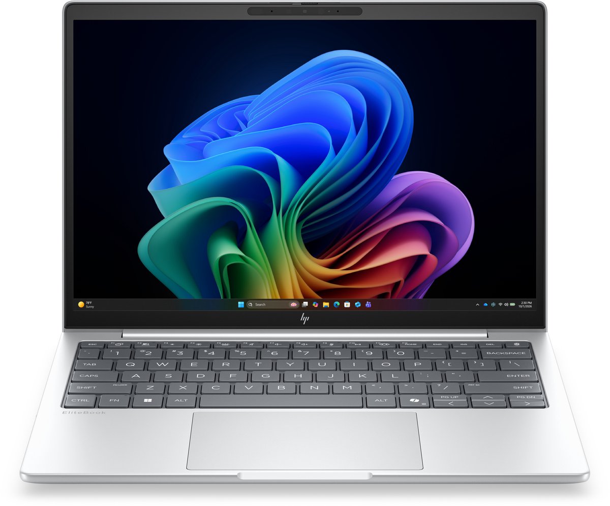 HP EliteBook 8 G2i 13 Next Gen AI PC Copilot+ PC Intel Core Ultra 7 355 Laptop 33,8 cm (13.3") WUXGA 32 GB LPDDR5x-SDRAM 512 GB SSD Wi-Fi 7 (802.11be) Windows 11 Pro Zilver QWERTY